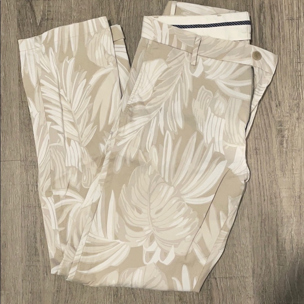 Leaf Print Chinos
